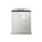 James Martin Vanities De Soto 30in Single Vanity, Bright White w/ 3 CM Charcoal Soapstone Quartz Top 825-V30-BW-3CSP - alternate 1